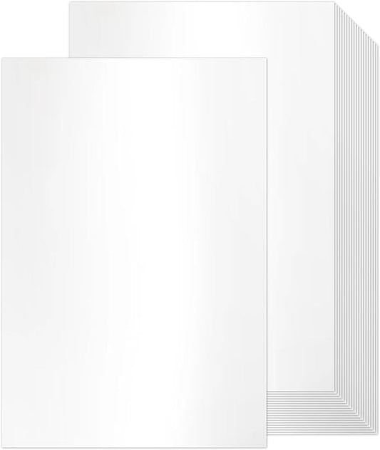 White Shimmer Cardstock Ledger Paper 11x17, Goefun Shimmer Card Stock for Printer 80 lb Metallic Cardstock Pearl Paper for Brochures, Flyers, Art Prints, 100 Pack