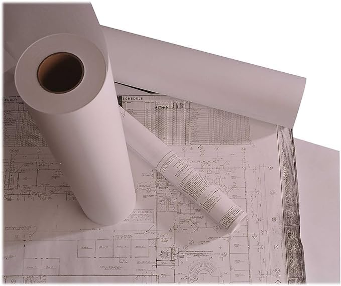 Limited Papers Print Paper | Enhance Your CAD Printing Workflow with 11" x 500' Limited Papers CAD Bond Rolls (4 Rolls/Pack, 3" Core), Ideal for Architects and Engineers,