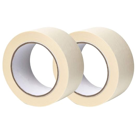 GTSE Masking Tape, Bulk Contractors Pack, 2 inch x 55 Yards (164 ft), Multi-Surface Adhesive Painting Tape, 24 Rolls, Full Carton