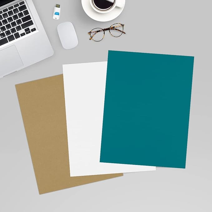 LUXPaper 8.5" x 11" Paper | Letter Size | Teal | 80lb. Text | 1,000 Qty