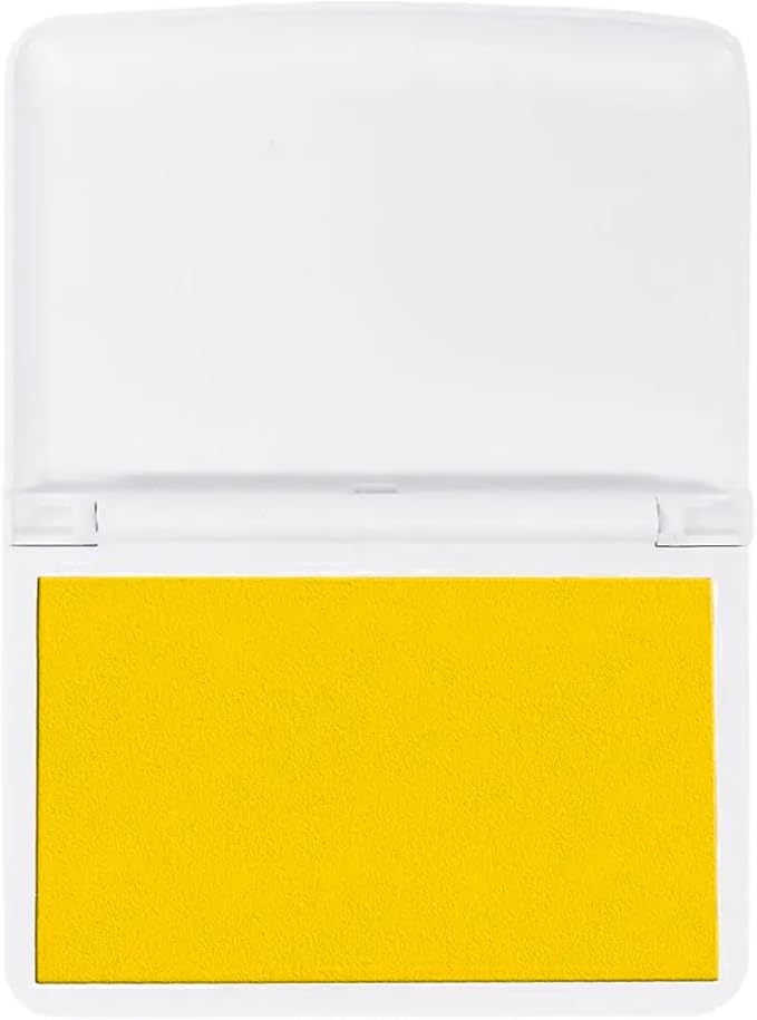 COLOP Make Series, Ink Stamp Pads, with Non-Toxic Premium Ink, Water-Based Acid-Free (Sunny Yellow- Small)