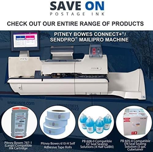 Save On Postage Ink Compatible PB 745-1 Direct Thermal Labels 4" X 6" Shipping Labels Compatible with PB J645, 1E03, 1E23 & 1E26 (6 Rolls)