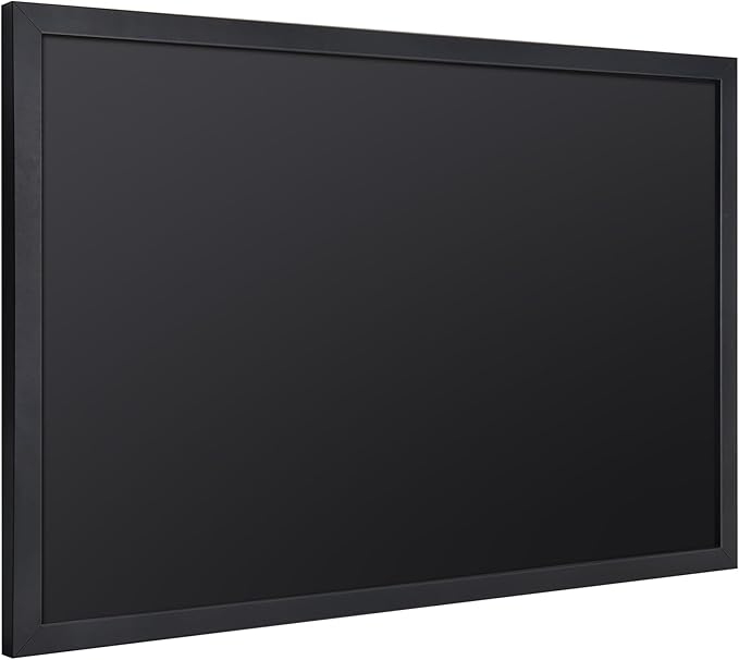SELEAD Magnetic Chalkboard Words Sign - 24" x 36" Large Black Frame Wall Decor Bulletin Chalk Board for Menu, Business, Restaurant, Home Office