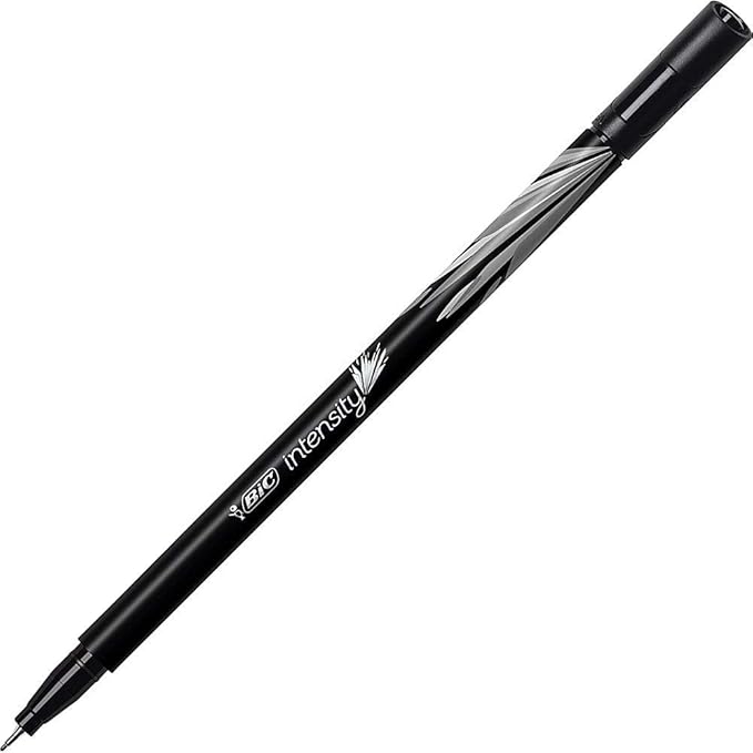 BIC Intensity Fineliner Marker Pen Set, Fine Point Pens (0.4 mm), Assorted Colors, 6-Count Pack, Markers for School
