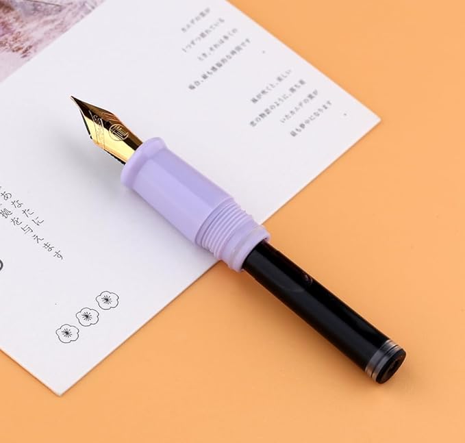 czxwyst Majohn Wancai 2.0 Mini Pocket-Size Eyedropper Fountain Pen (EF Nib 0.38mm, Macaron Purple)