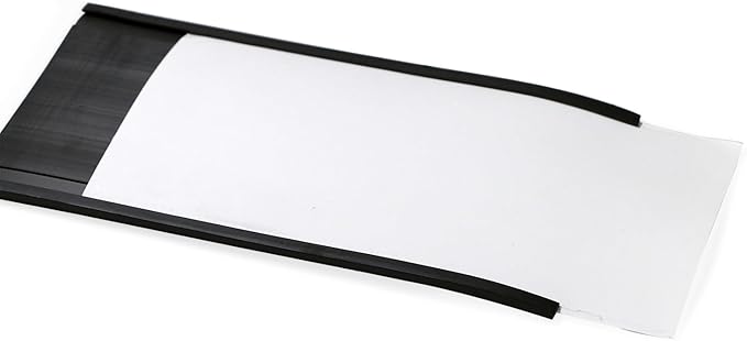 SmartSign (10-Pack) Magnetic C Channel Card Label Holders - 3" x 6" Metal Racks and Shelf Label Holders with Paper Inserts
