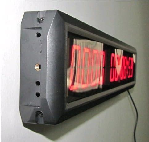 BESTLED Red Days Countdown Clock 10 Digits Count up 10000 Days Hours Minutes Seconds LED Large Digital Countdown Clock Aluminum Case