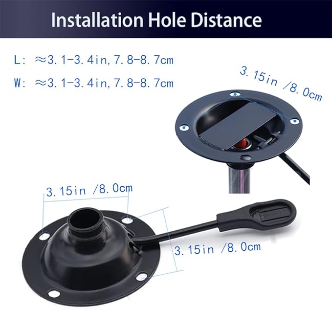 Gjpwyfdc Office Chair Tilt Mechanism Replacement, Heavy Duty 3.1'' X 3.1''- for Executive, Desk and Gaming Chairs