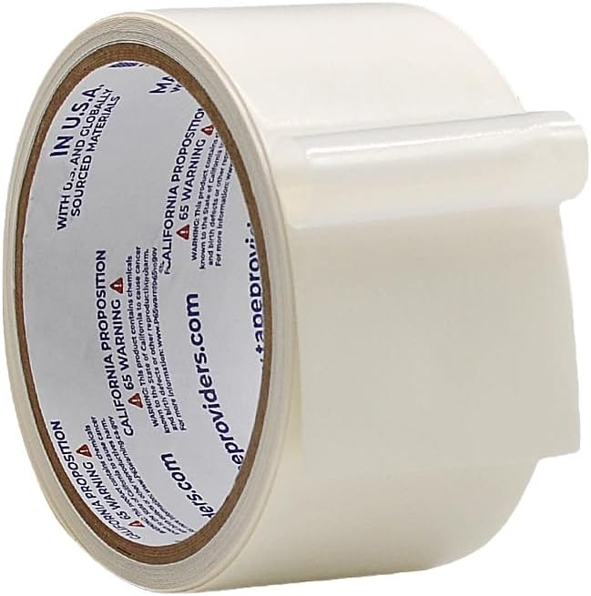 WOD SPT7A UHMW Polyethylene Transparent Film Slick Tape, 3 inch x 10 ft. Aggressive Adhesive - Ideal For Squeak Reduction, Drawers, and Bearings