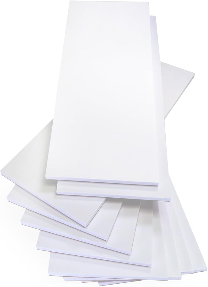 NextDayLabels Memo Pads - 10-Pack-50 Sheets Per Pad (3.5" x 8.5") Scratch Paper Pads - Blank White Notes Paper with Cardboard Back - Perfect for Office, Home, Restaurant, or Personal Use - Made in USA