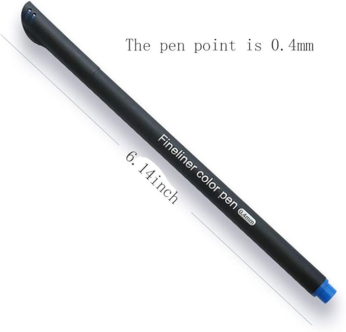 Yansanido 100 Pcs 100 Colors Fine Point Line Drawing Pens, 0.4mm of Pen Point for Painting, School and Office Supplies (100 colors)