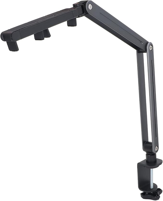 Hulex Supplies Professional Tablet Stand Holder, Foldable Tablet Arm Mount Holder, 360 Degree Rotation Adjustable Aluminum Alloy Stand for Desk, Compatible with Air Fire Galaxy Ta