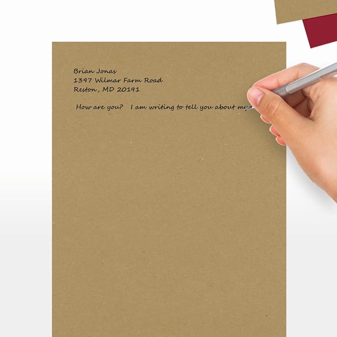 LUXPaper 8.5" x 11" Paper | Letter Size | Grocery Bag Brown | 70lb. Text | 250 Qty