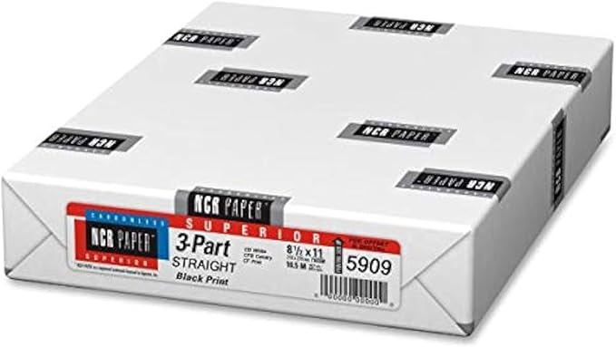Limited Papers (TM), Carbonless Sheets, Superior, Pre Collated, Multi part, Bond Finish. (3 Part Straight, 8.5 x 11, White/Canary/Pink (5909)., 1 Ream)