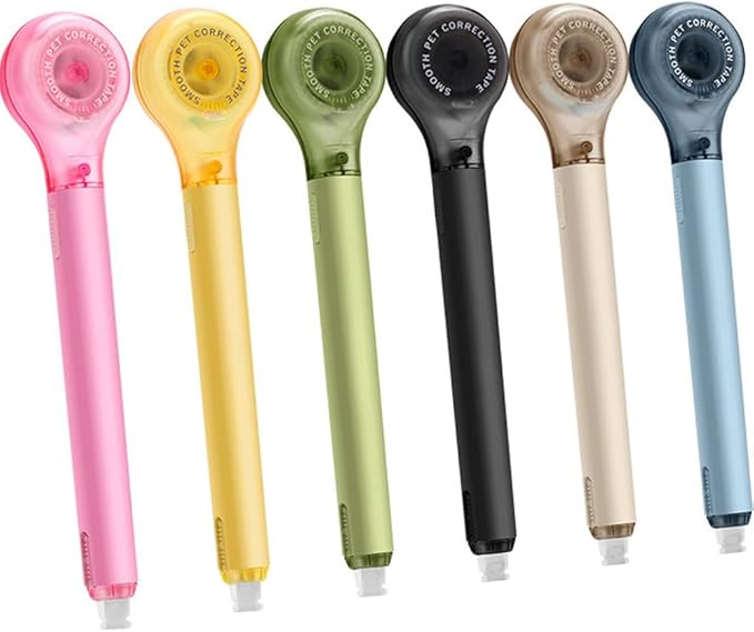 Qtopun Correction Tape Pen, White Out Tape Roller Strong Coverage Per Roll Quick-Dry Correction Tape for School Office Home (12)