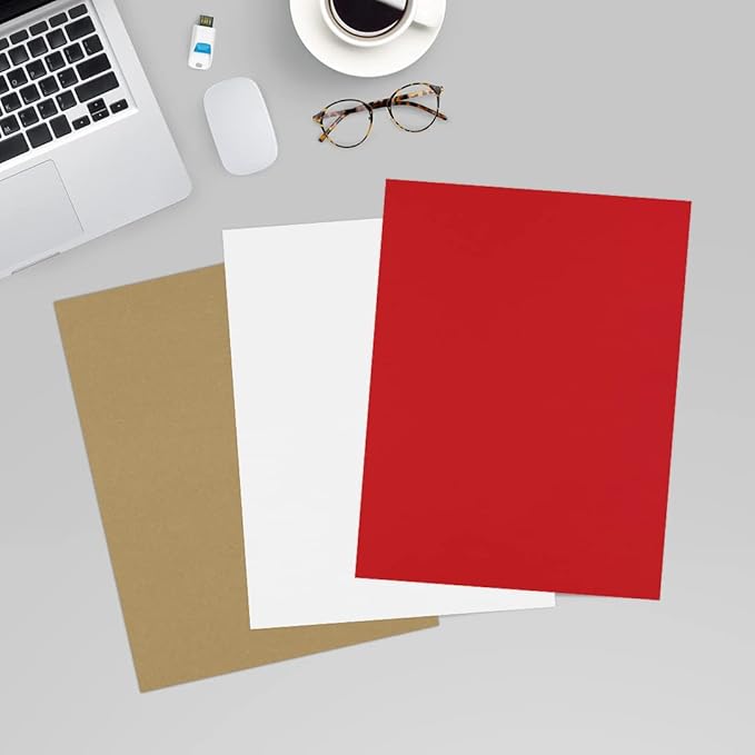 LUXPaper 8.5" x 11" Paper | Letter Size | Ruby Red | 80lb. Text | 500 Qty