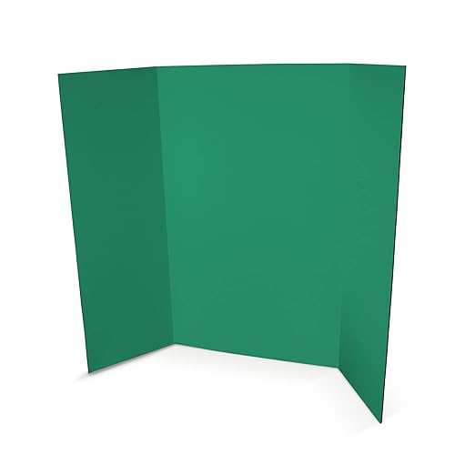 Flipside Products 36” x 48” Project Boards for Presentations, Science Fair, School Projects, Event Displays and Trifold Picture Board, Proudly Made in USA – Assorted Colors - 24 Pack