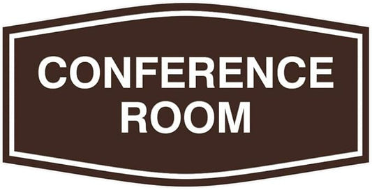 Fancy Conference Room Sign (Dark Brown) - Small