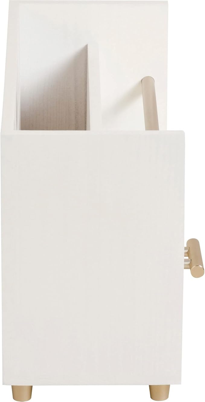 U Brands Juliet Letter Sorter, Office Supplies, Off-White and Gold, 1 Count