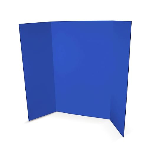 Flipside Products 36” x 48” Project Boards for Presentations, Science Fair, School Projects, Event Displays and Trifold Picture Board, Proudly Made in USA - Assorted Colors - 10 Pack