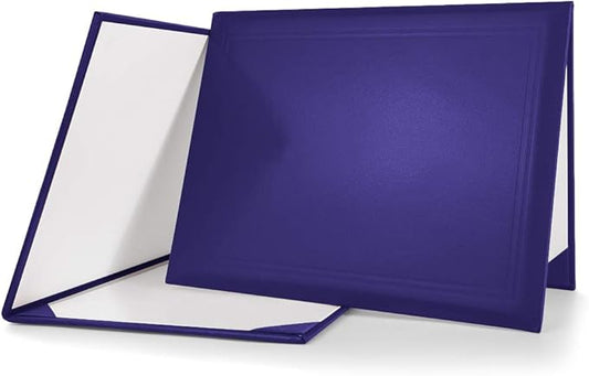 GraduationMall 8.5"x11" Smooth Padded Diploma Cover Certificate Holder Purple,1-Pack