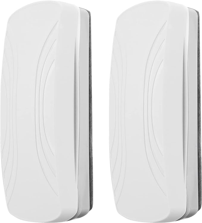 Ddaowanx Whiteboard Eraser, Magnetic Dry Erase Eraser, Glass Board Eraser,School and Office Supplies (4 Pack/White)