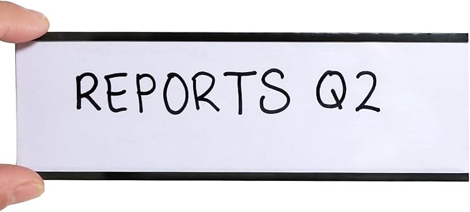 SmartSign Magnetic 'C' Channel Label Holders | 2" x 6", Pack of 10
