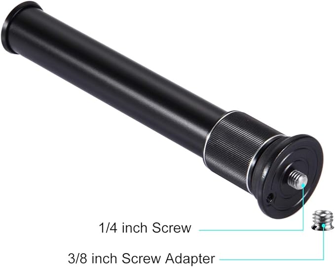PULUZ Metal Handheld Adjustable 3/8" Size Tripod Mount Monopod Extension Rod for DSLR & SLR Cameras