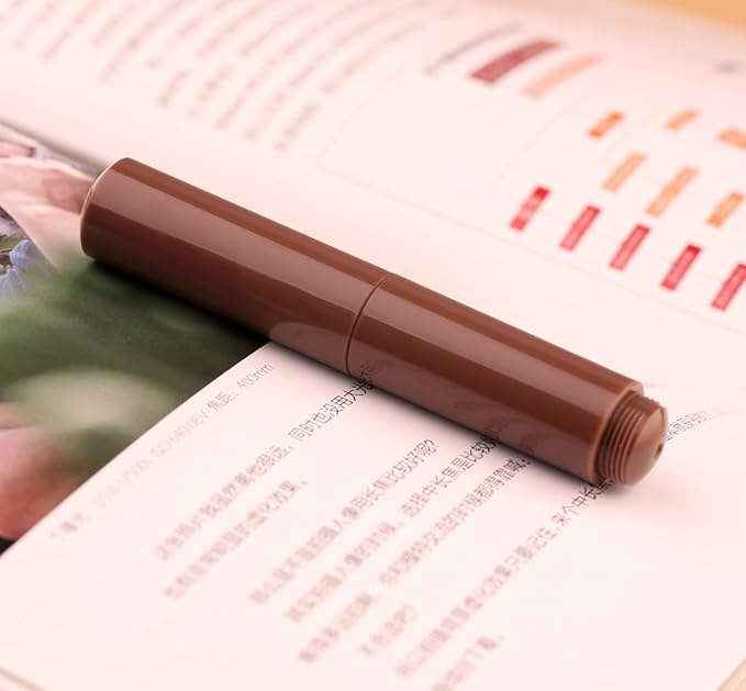 czxwyst Majohn Wancai 2.0 Mini Pocket-Size Eyedropper Fountain Pen (EF Nib 0.38mm, Maillard Brown)
