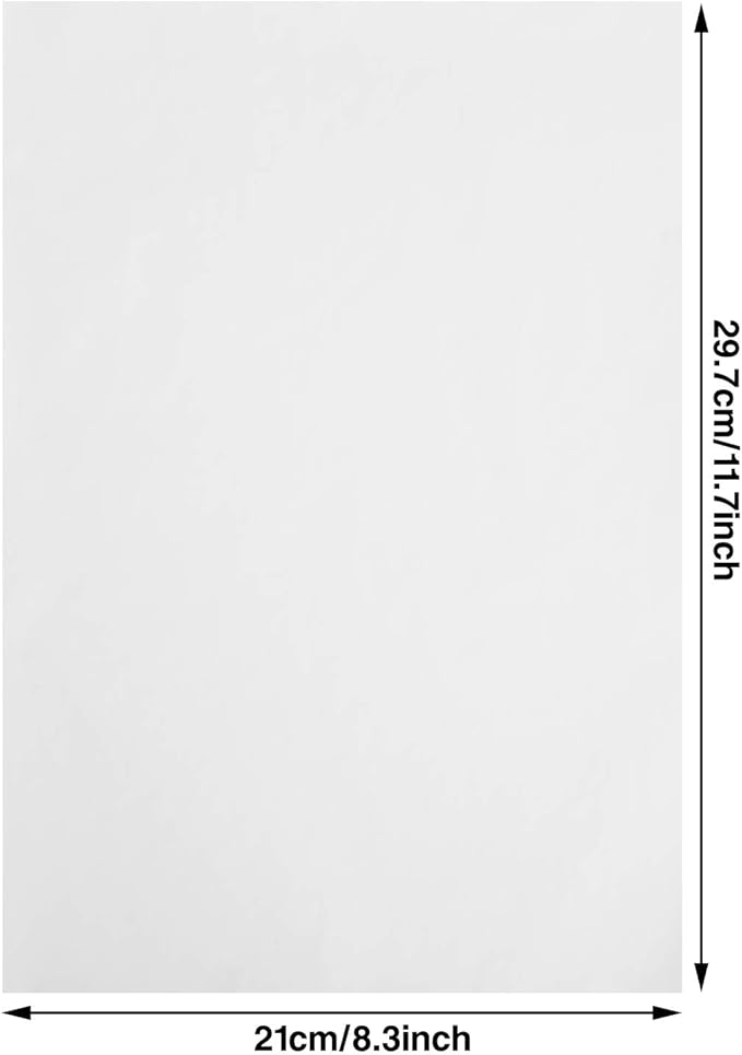 Outus 100 Sheets White Carbon Graphite Transfer Paper 11.7 x 8.3 Inch Tracing Carbon Copy Graphite Paper with 5 Embossing Stylus Tracing Stylus Dotting Tools for Cloth Fabric Wood