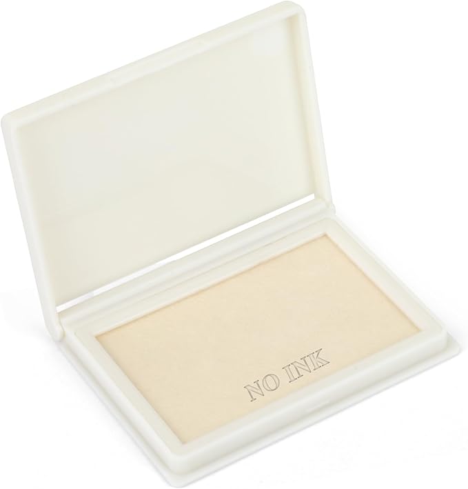 Dry Stamp Pad, 4 x 2.5 Inch Premium Quality Ink Pad for Stamps, All-Purpose Felt Pad for Office and Crafting, Works with Rubber and Clear Stamps