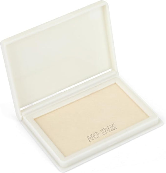 Dry Stamp Pad, 4 x 2.5 Inch Premium Quality Ink Pad for Stamps, All-Purpose Felt Pad for Office and Crafting, Works with Rubber and Clear Stamps