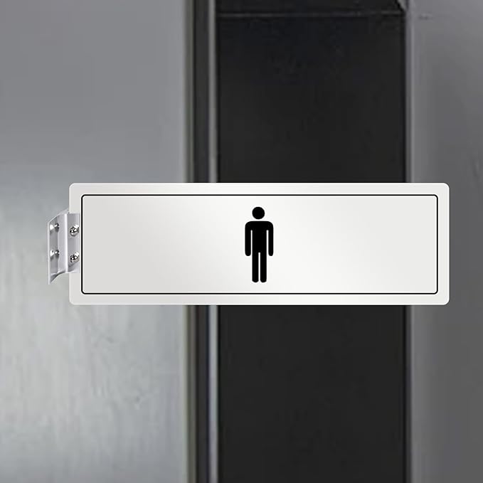 SINKAA Aluminum Corridor Sign Holder, 10 Pack Direct Sign Mount Bracket, Design for Restroom, Conference Room Classic Silver Signs - 2" Length, 1/8" Substrate - Easy to Install