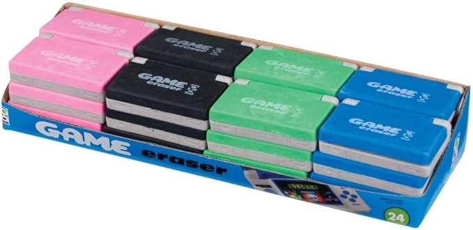 Raymond Geddes Game Erasers for Kids, 24 Count (Pack of 10)