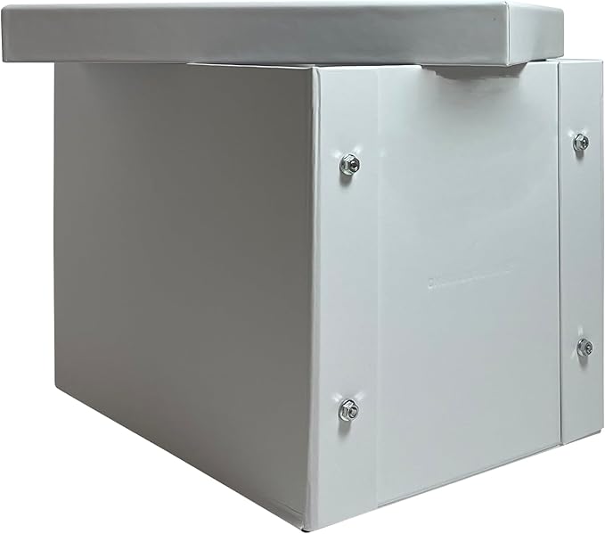 1 CheckOutStore White Stamp & Die Craft Storage Pocket Box (10.5 x 7.5 x 7.5)