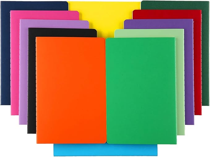 XYark Large Colorful Notebook Journals Bulk, College Ruled, Lined Paper, 8.5x11 inch, 60 Pages, Journal Set for Travelers, Students and Office, Composition Diary Subject Notebooks Planner, 12 Pack
