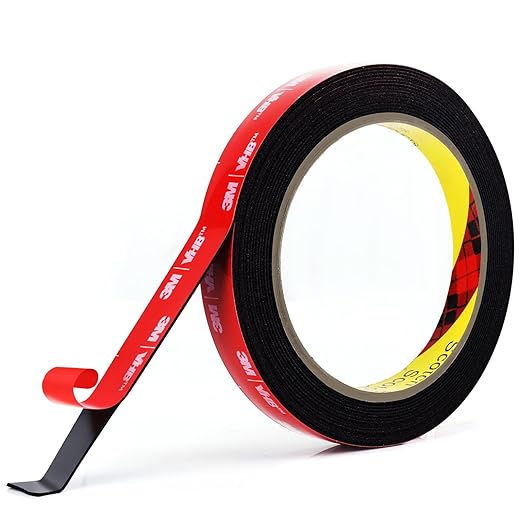 Ohayooz Extra Strong Double Sided Tape Heavy Duty 10FT, Very Sticky Adhesive Double Sided Mounting Tape, Works Great Indoors and Outside, Walls, Automotive, Home Office Deco