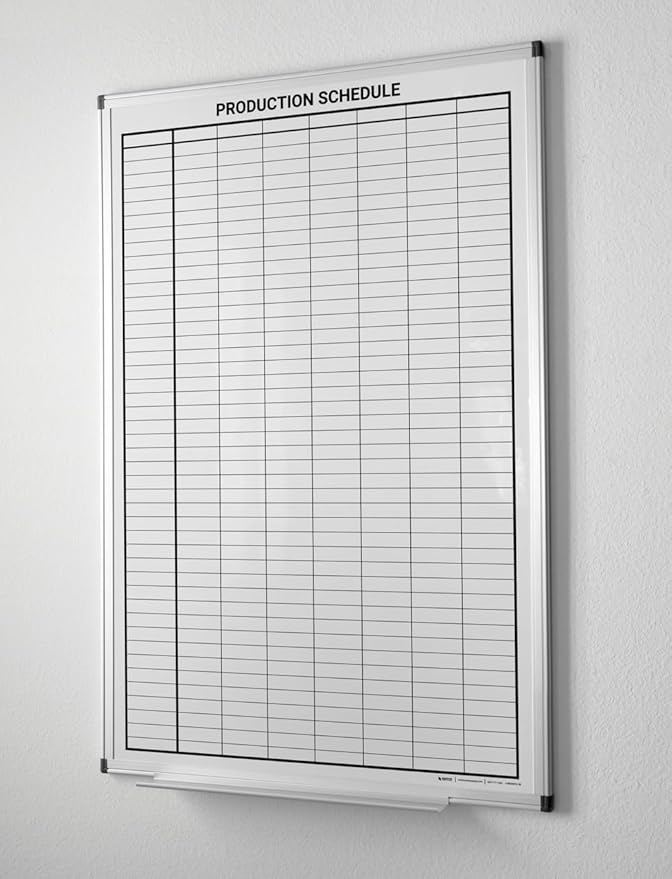 Production Schedule Portrait Whiteboard 60" x 40"