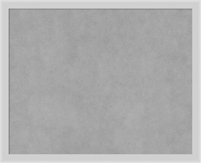 Amanti Art Silver Framed Magnetic Board 17x21 Small Vision Board for use with Magnets, 100% Metal Sheet to Display Items as Office Decor or for Home Organization in mudroom, Kitchen or Kids Room