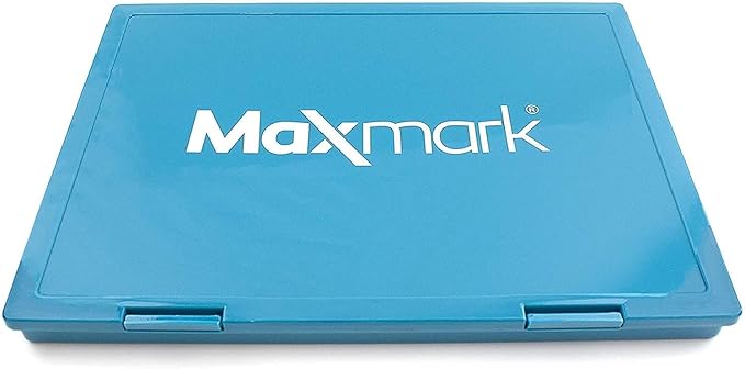 MaxMark Extra Large Purple Ink Stamp Pad - 8.25" x 11.5" - Industrial Felt Pad - Purple Color