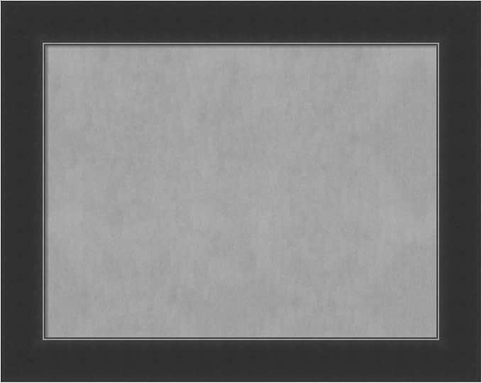 Amanti Art Black Framed Magnetic Board 23x29 Medium Vision Board for use with Magnets, 100% Metal Sheet to Display Items as Office Decor or for Home Organization in mudroom, Kitchen or Kids Room