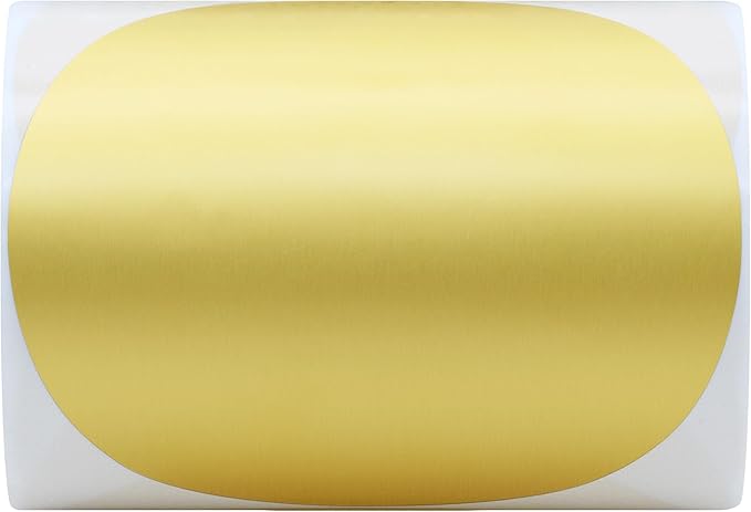 Hybsk Round Color Coding Circle Dots Labels Warehouse Inventory Organizer Stickers (4 inch, Gold)
