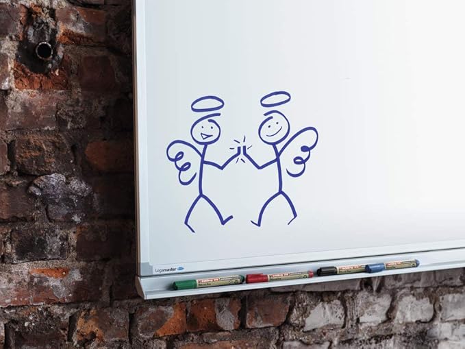 edding 29 Ecoline whiteboardmarker set - zwart, rood, blauw, groen - 4 whiteboardstiften - beitelpunt 1 - 5 mm - boardmarker uitwisbaar - voor whiteboard, flipchart, prikbord, memobord - navulbaar