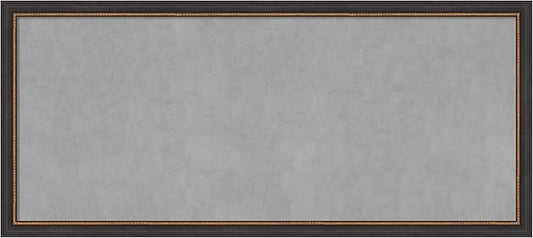 Amanti Art Black Framed Magnetic Board 23x51 Oversize Vision Board for use with Magnets, 100% Metal Sheet to Display Items as Office Decor or for Home Organization in mudroom, Kitchen or Kids Room