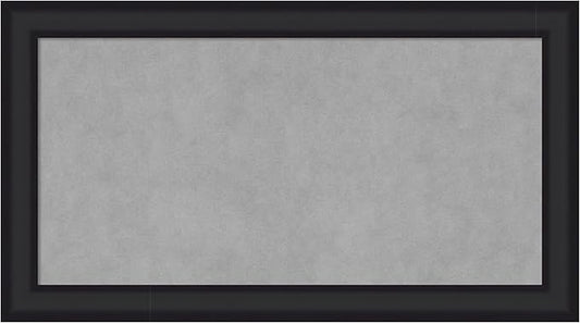 Amanti Art Black Framed Magnetic Board 15x27 Small Vision Board for use with Magnets, 100% Metal Sheet to Display Items as Office Decor or for Home Organization in mudroom, Kitchen or Kids Room