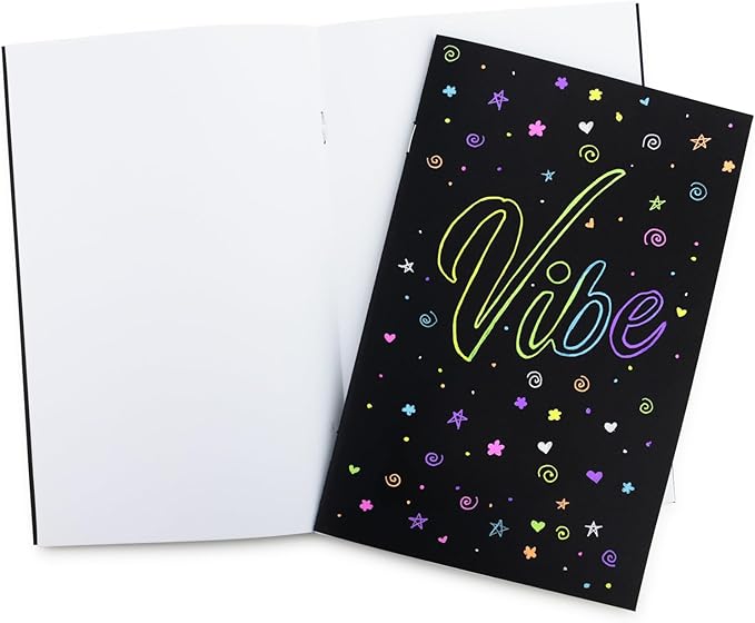 Hygloss Blank Books - Bulk 20 Pack – 4.25" x 5.5" A6 Black Paperback Blank Books for Kids to Write Stories, Doodle, Arts & Crafts – Plain Drawing Sketchbook, Unlined Journal, Notebook Without Lines