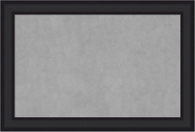 Amanti Art Black Framed Magnetic Board 25x37 Large Vision Board for use with Magnets, 100% Metal Sheet to Display Items as Office Decor or for Home Organization in mudroom, Kitchen or Kids Room