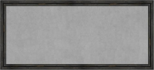 Amanti Art Black Framed Magnetic Board 23x51 Oversize Vision Board for use with Magnets, 100% Metal Sheet to Display Items as Office Decor or for Home Organization in mudroom, Kitchen or Kids Room