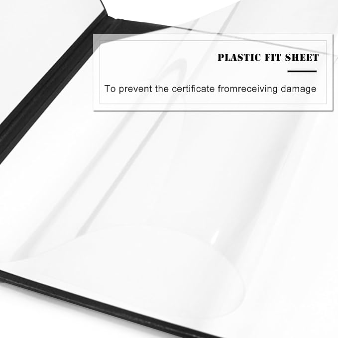 Diploma Cover 8.5” x11” Diploma Holder of Graduation Leatherette Padded Certificate（Tent Style),5-Pack