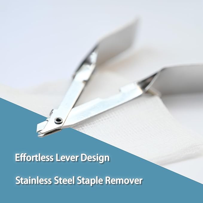 Skin Staple Removal Kit, Includes Staple Remover and Gauze Sponge, Steriled, Ideal for Hospitals and Clinics (5)